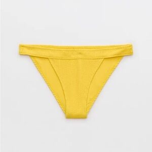 Aerie‎ Yellow Crinkle Bikini Bottom